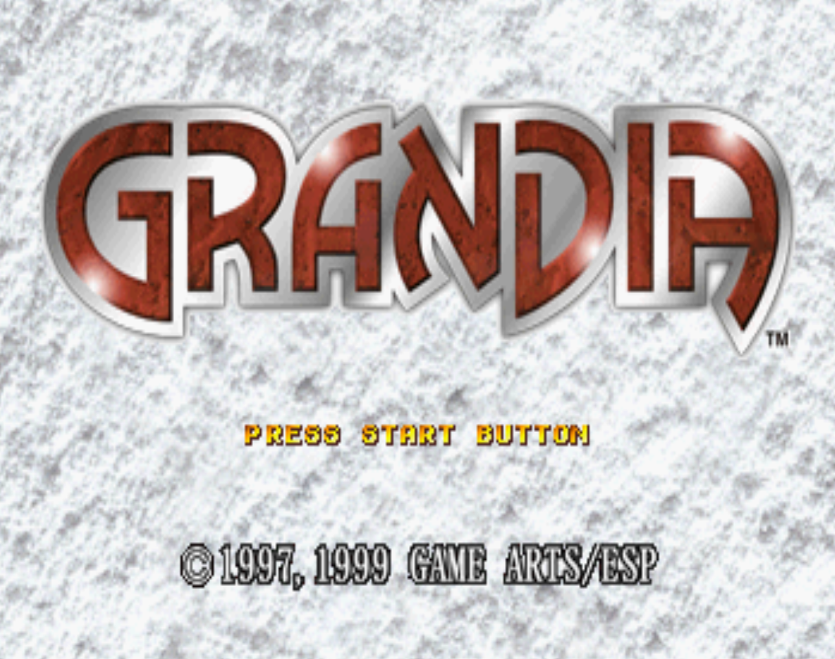 Grandia Title Screen